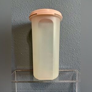 Vintage Tupperware Modular Mates 22oz Container With Pink Lid #1641-25